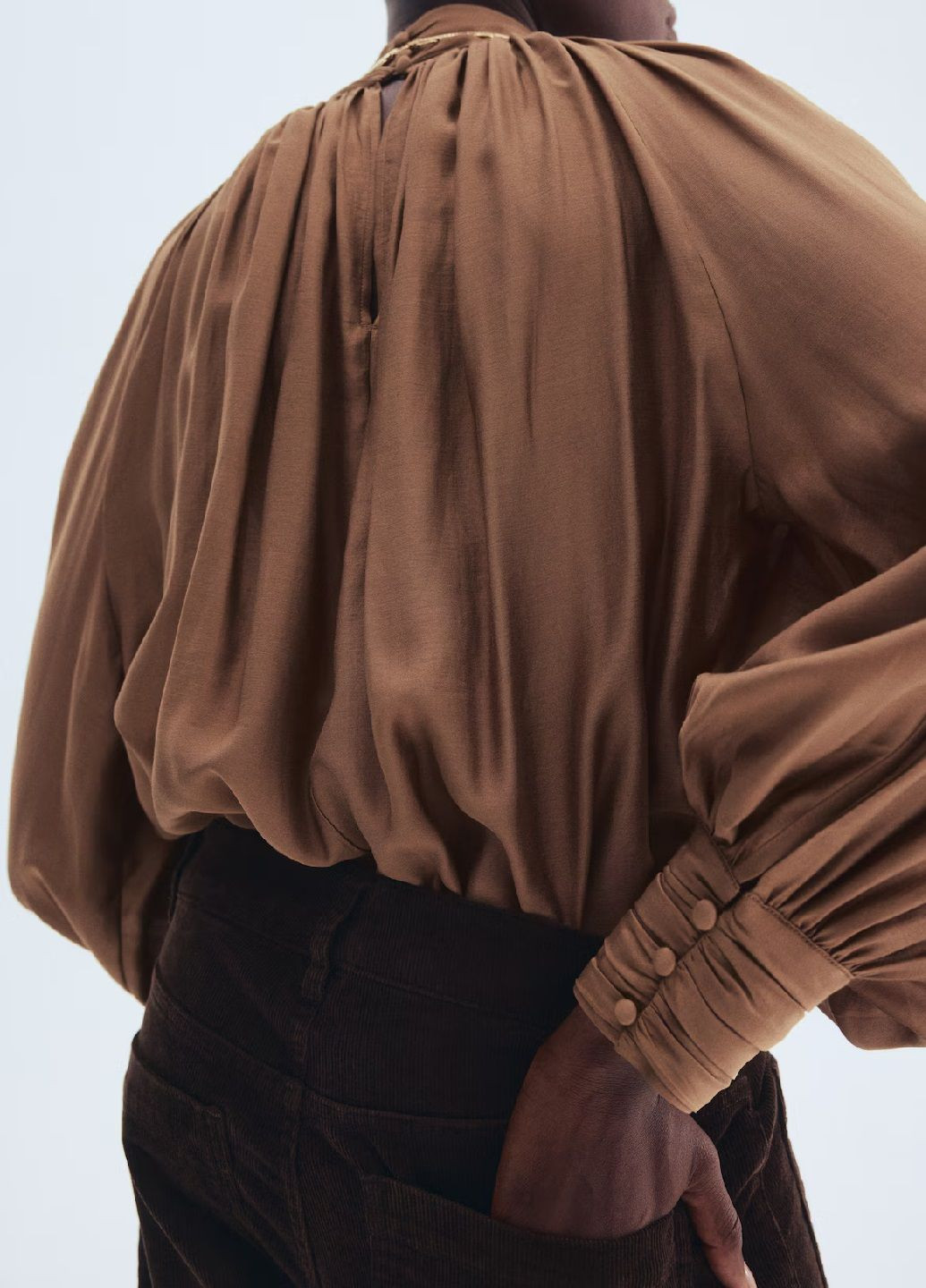 Коричнева блузка H&M