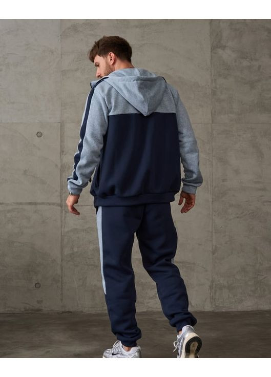 Теплый трикотажный костюм с лампасами ISSA PLUS (364270244)