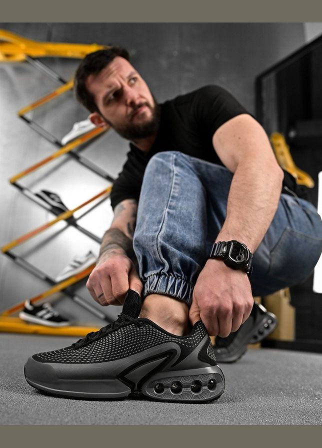 Сірі Осінні стильні чоловічі кросівки текстильні сірі Freedom