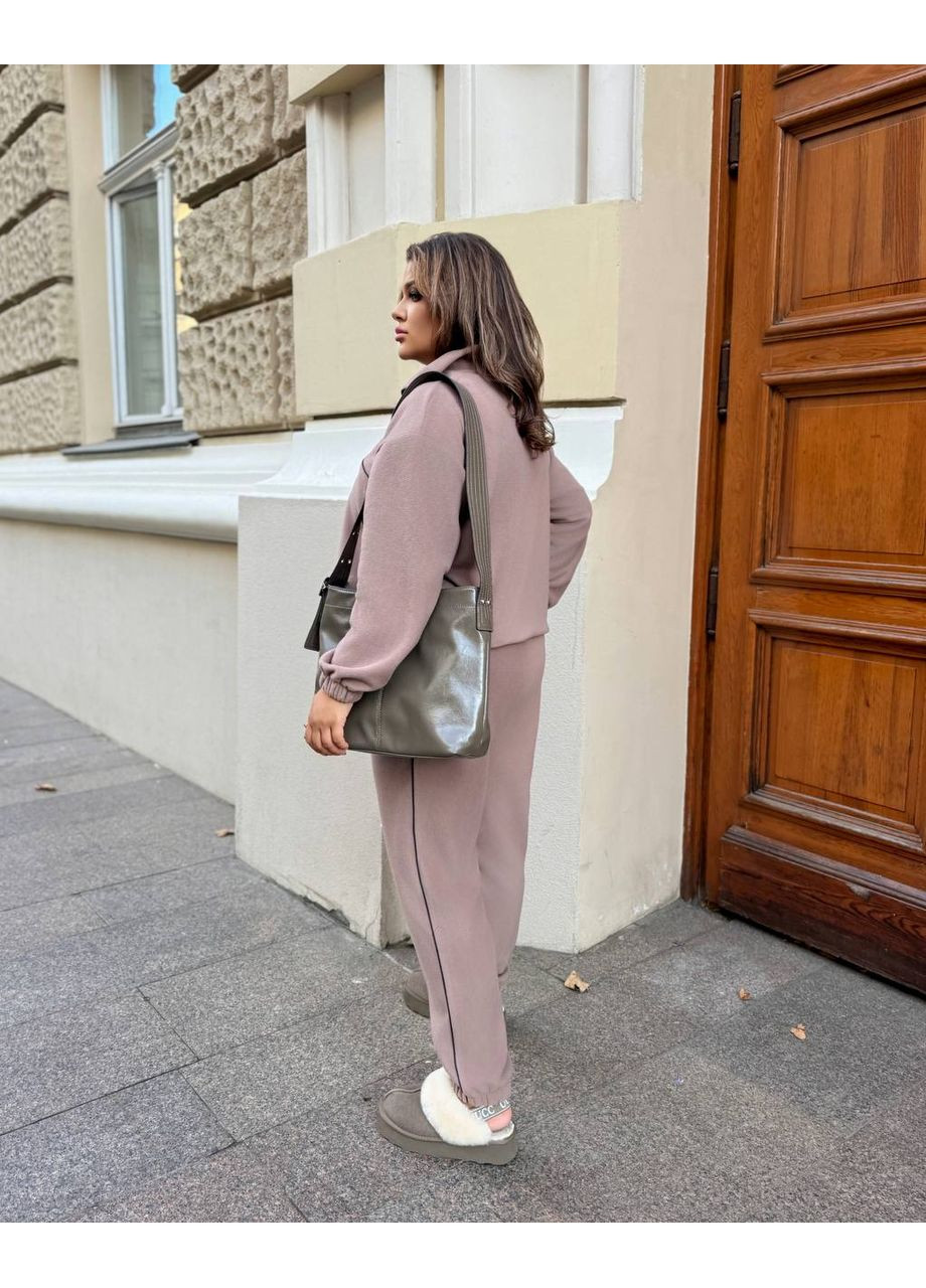 🔥Стильний прогулянковий костюм двійка (штани + кофта), двосторонній теплий фліс — ЗАМІРИ В ОПИСІ🔥 DK/DL Мода без кордонів (370493397)
