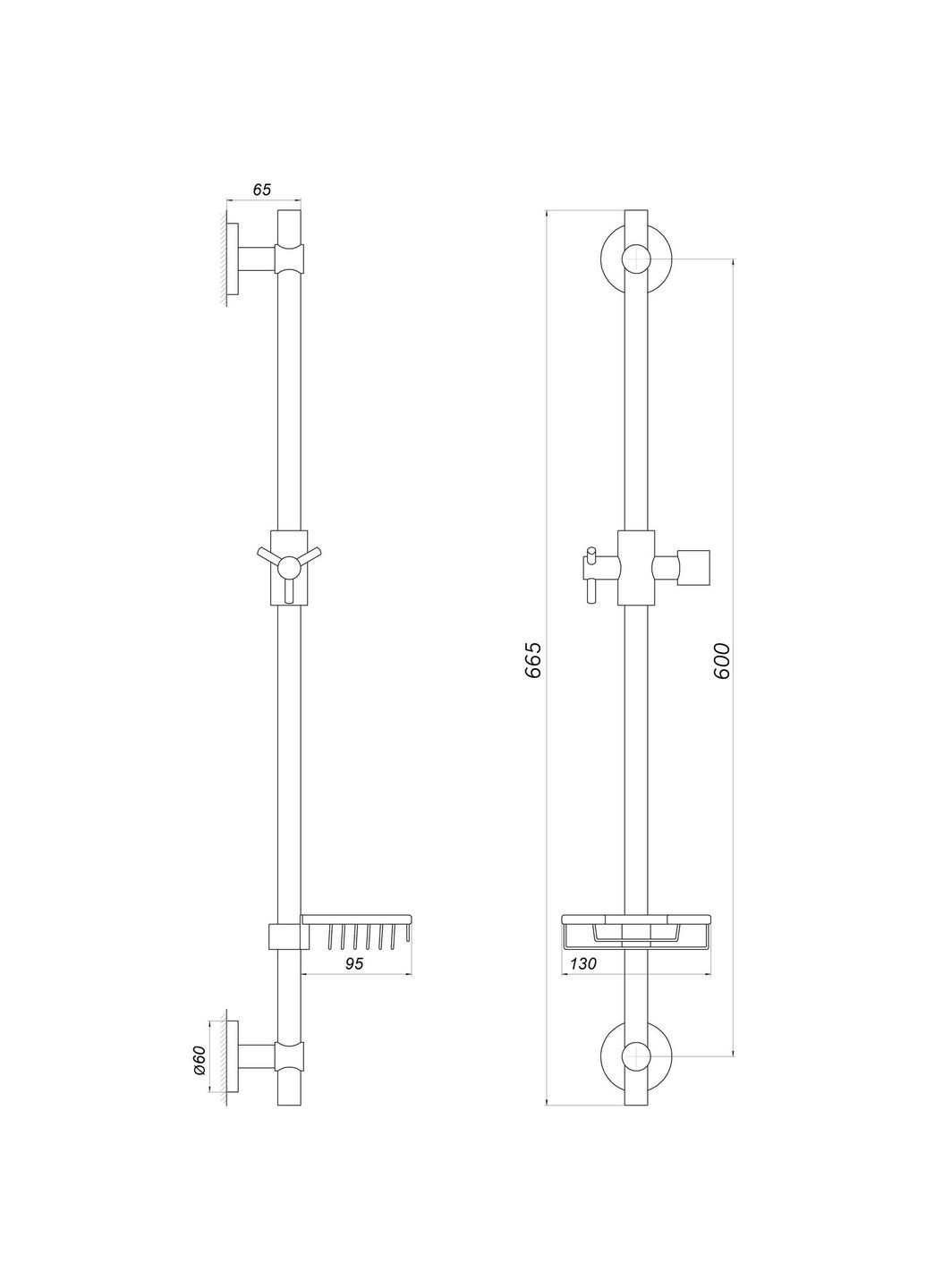 Душевая стойка DS-1106-CR Globus Lux (336383842)