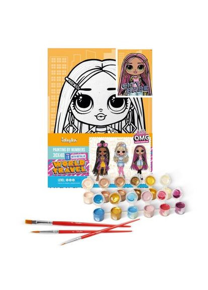 Картина по номерам с красками металлик Идейка для творчества и рисования художественная раскраска ProDobro (367101528)