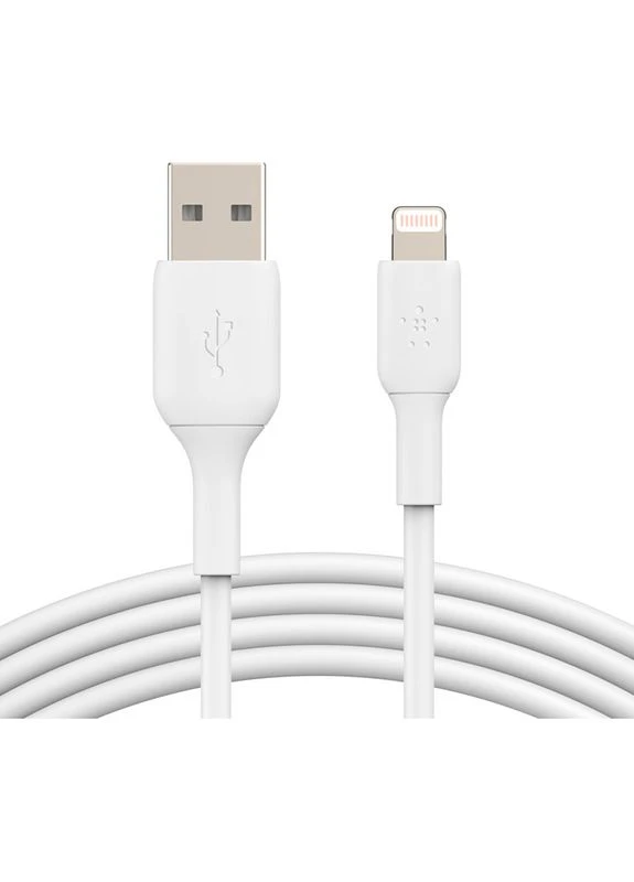 Кабель USB-A - Lightning PVC 2 м White (CAA001BT2MWH) Belkin (328004887)