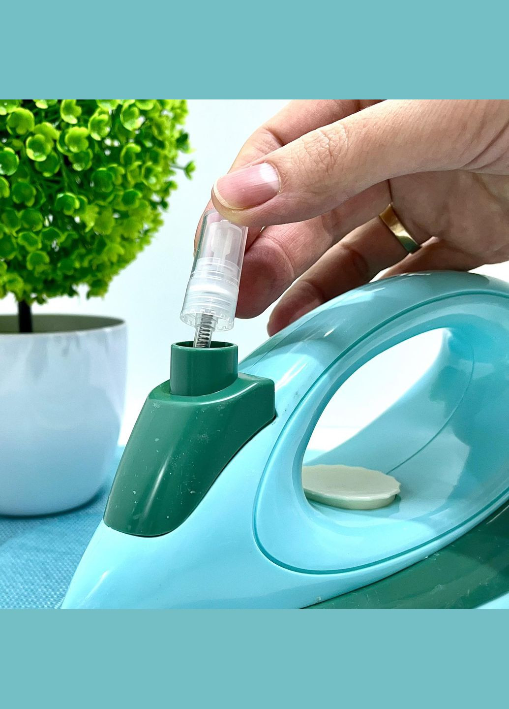 Набір ігрової побутової техніки Пральна машина та праска Бірюзова (LS8233Q) Limo Toy (313448083)