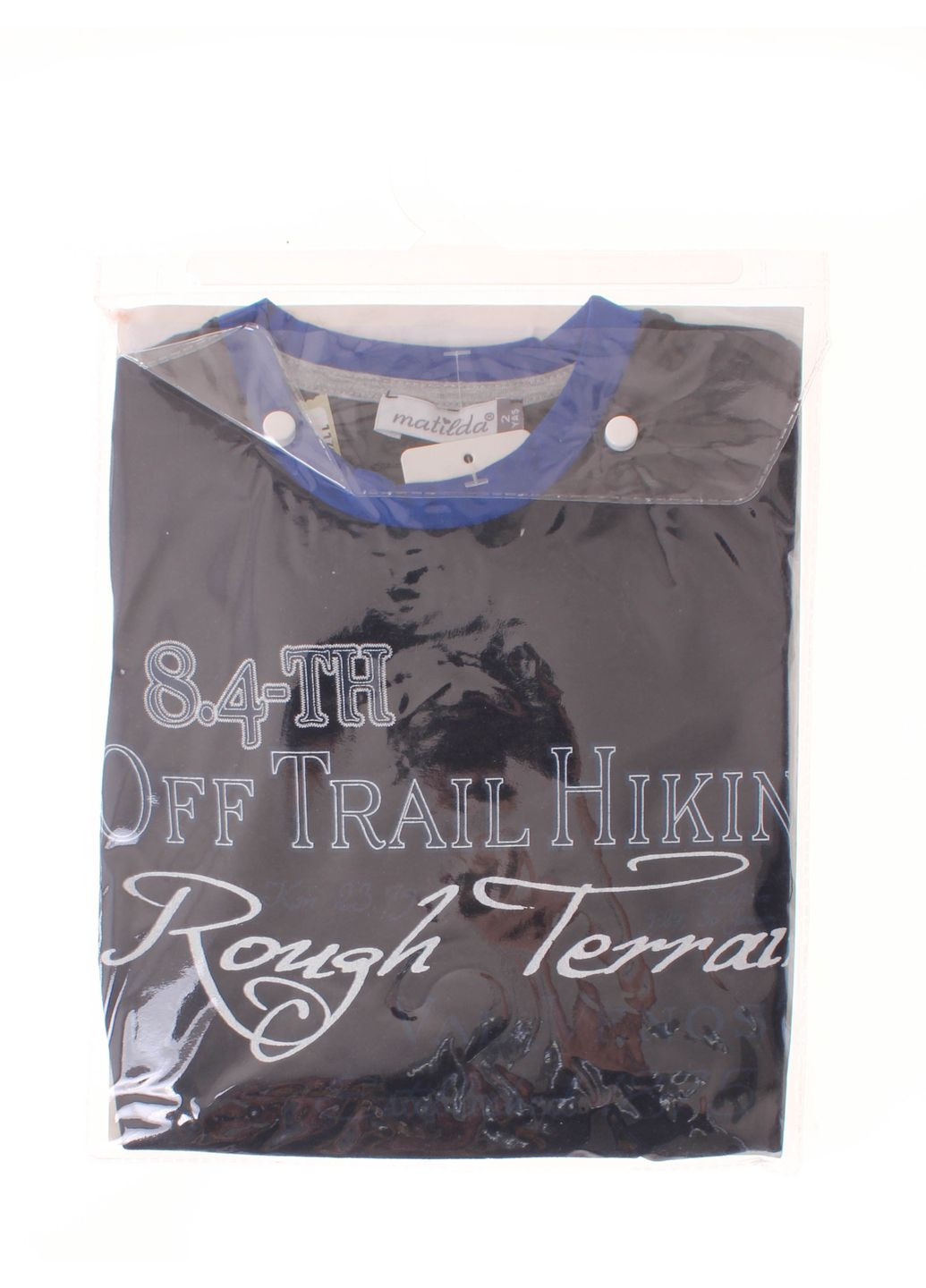 Синя піжама 11701 2 темно синій і сірий Matilda