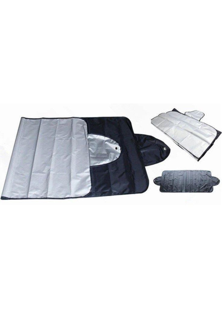 Автомобильная защитная накидка на лобовое стекло двухсторонняя 150 х 70 см, накидка от солнца на стекло универсальная No Brand (361669576)