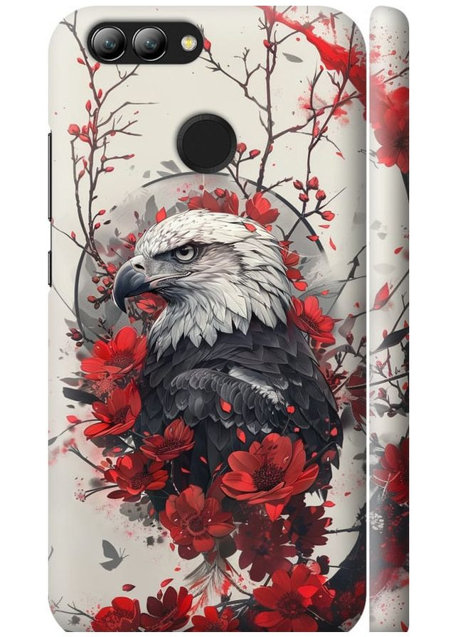 3D пластиковый матовый чехол 'Рубиновый орел' для Endorphone Huawei Nova 2 (291129750)