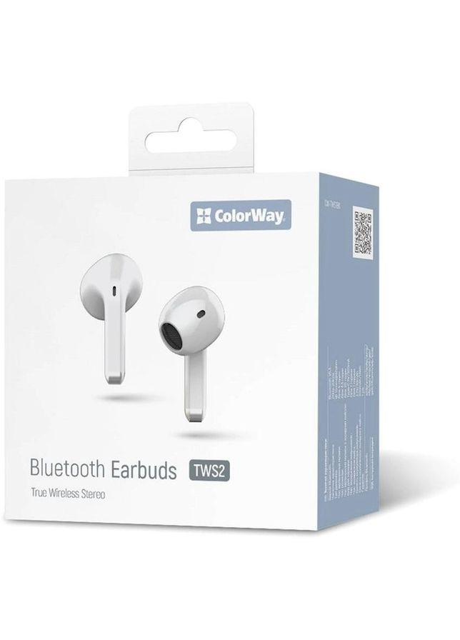 Bluetooth-гарнитура СolorWay Slim TWS-2 Earbuds White (CW-TWS2WT) Colorway (347586405)