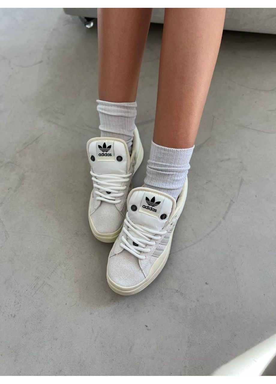 Бежеві Осінні кросівки чоловічі adidas campus x bad bunny beige v2 адідас кампус No Brand