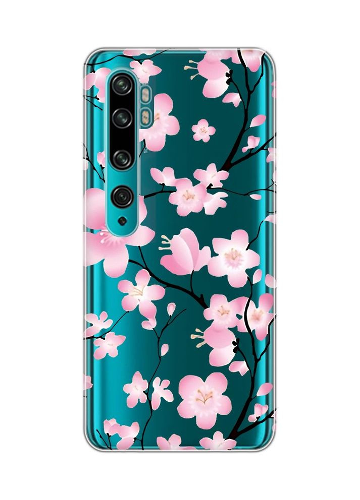 Прозорий чохол на Xiaomi Mi Note 10/Note 10 Pro:: Квітуча сакура (принт 282) Creative (360696654)