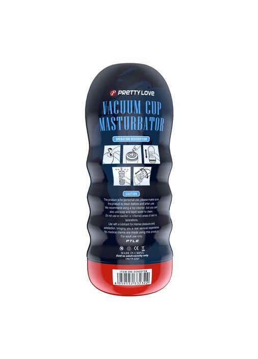 Мастурбатор реалистичный с вакуумом Masturbator Vacuum Cup, в колбе, 18 х 7 см Pretty Love (297394751)