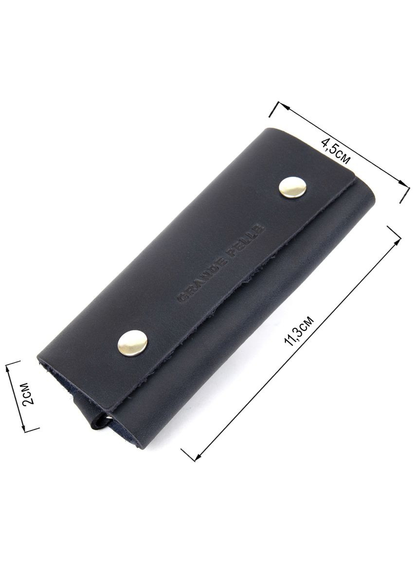 Ключница тубус кожаная на кнопках 11343 Grande Pelle (331913511)