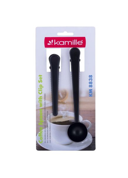 Ложка мерная для кава з затискачем + затискач 2 предмета KM8838 Kamille (273221698)