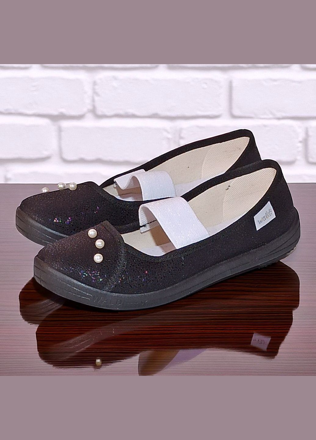 Ортопедичні закриті тапочки капчики на гумці змінка до школи для дівчинки Waldi (339402229)