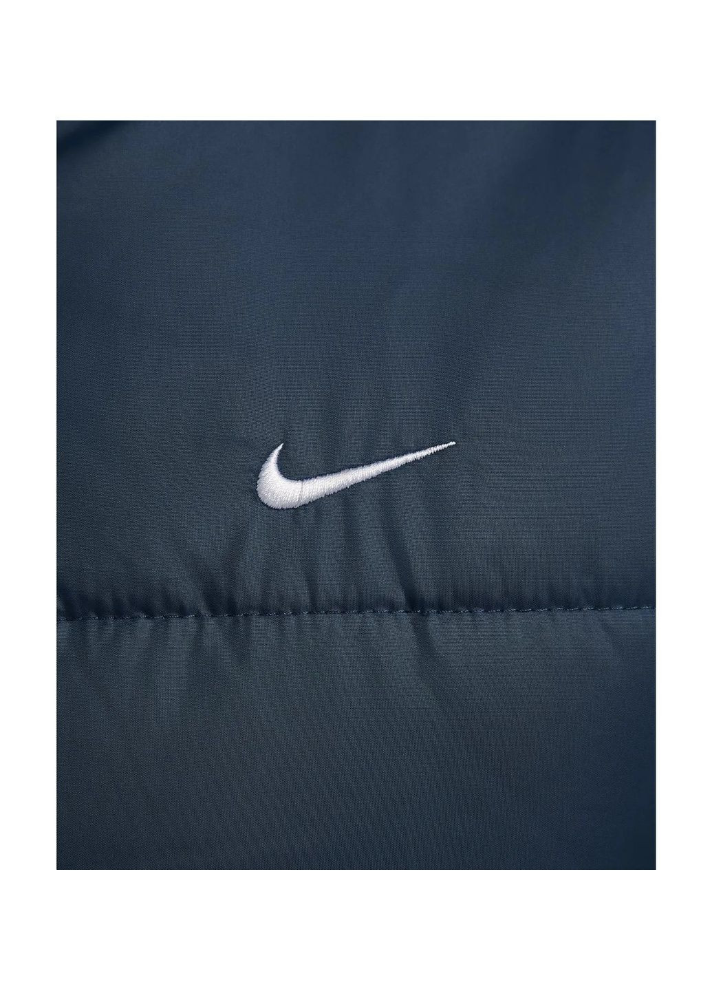 Синя парка жіноча sportswear classic puffer therma-fit loose parka blue Nike