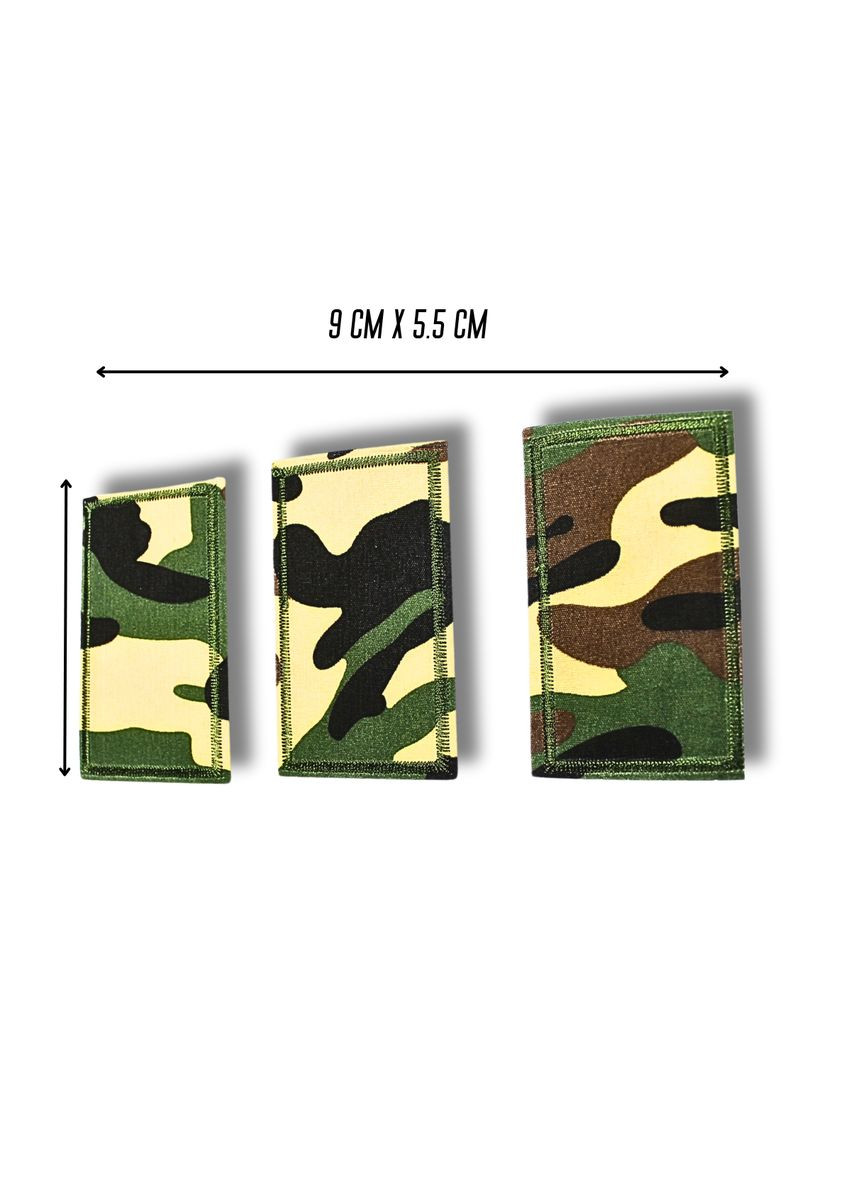 Аплікація для одягу нашивка №213 Мілітарі/Камуфляж 9шт/9х5.5см FROM FACTORY APPM (335398989)
