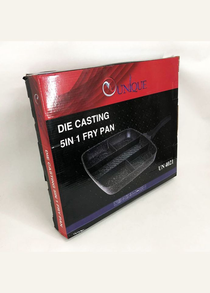 Сковорода с гранитным покрытием 5в1 UN-4021 38*31см антипригарная Unique (364663812)