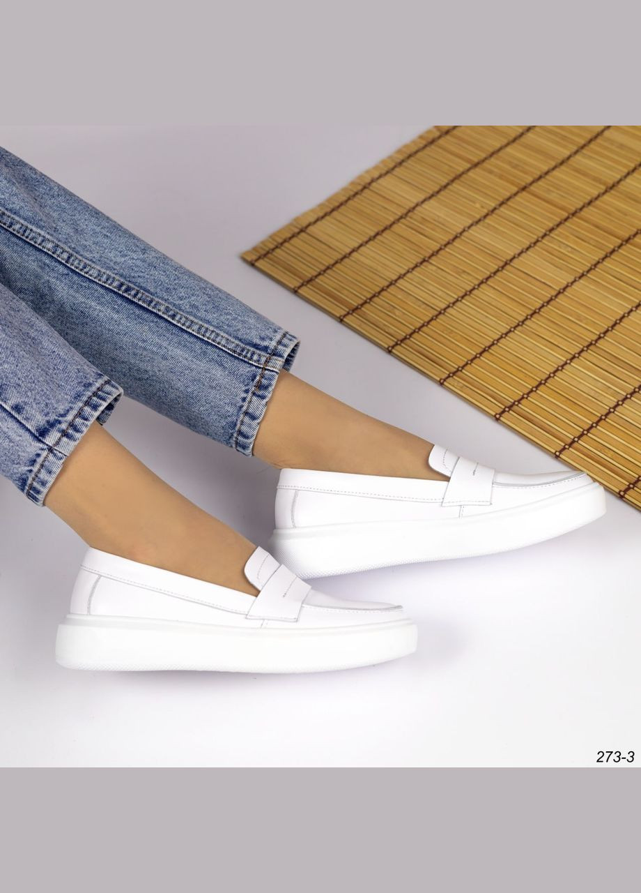 Белые мокасины Vakko