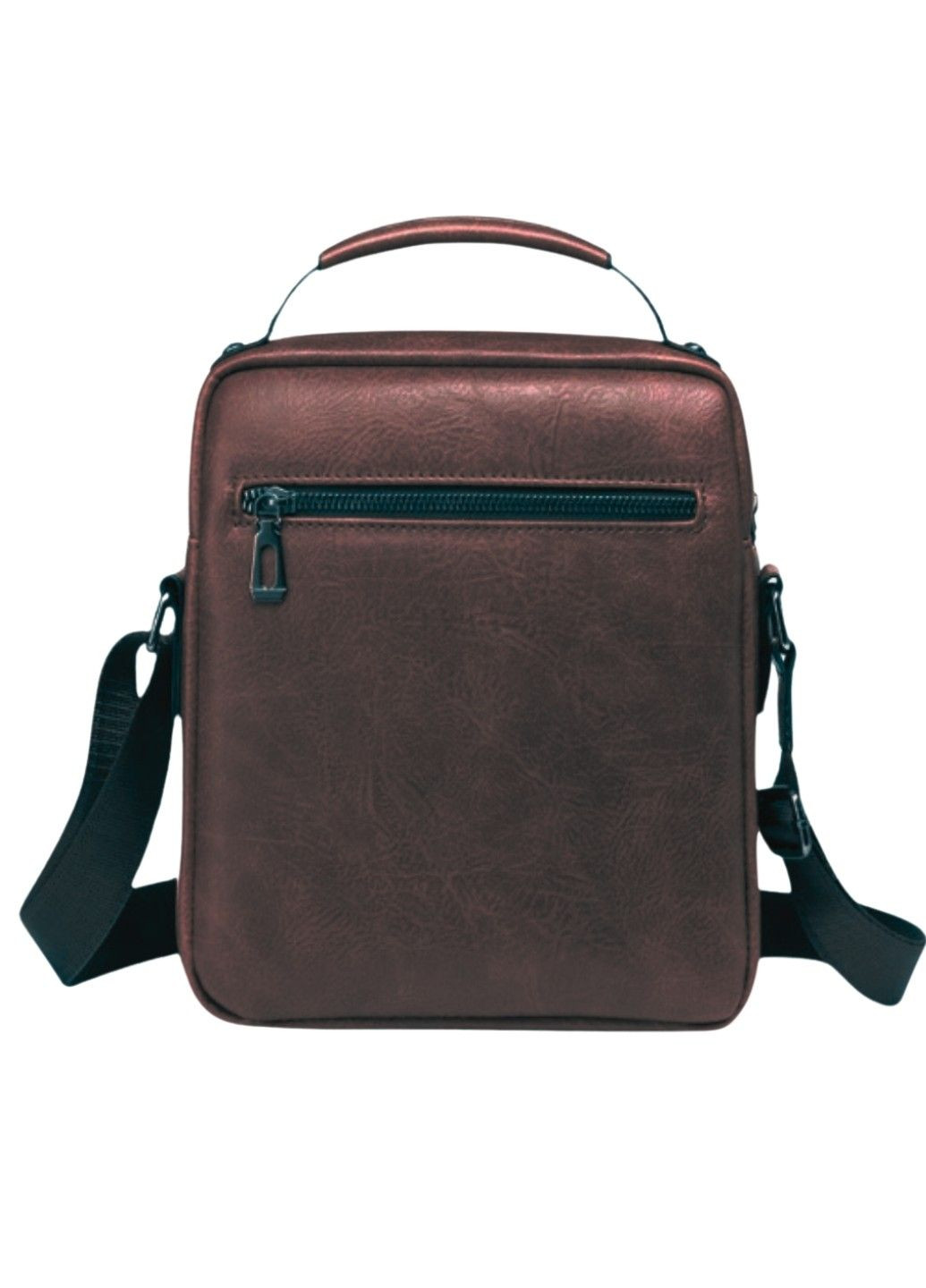 Современная деловая мужская сумка Dark Brown Wood No Brand (283608391)