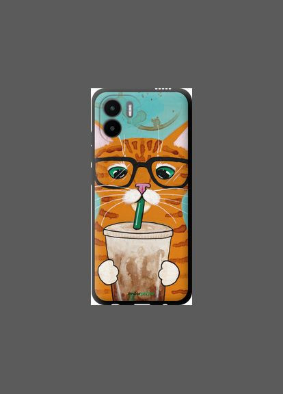 Чохол на Xiaomi Redmi A2 Зеленоокий кіт в окулярах "4054b-3026-2448" Endorphone (362605939)