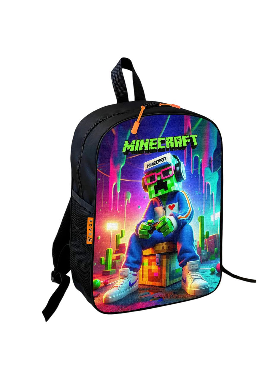 Рюкзак школьный Minecraft – Крипер сидит в очках и кепке, 36×27 см для мальчика (1981) No Brand (329689095)