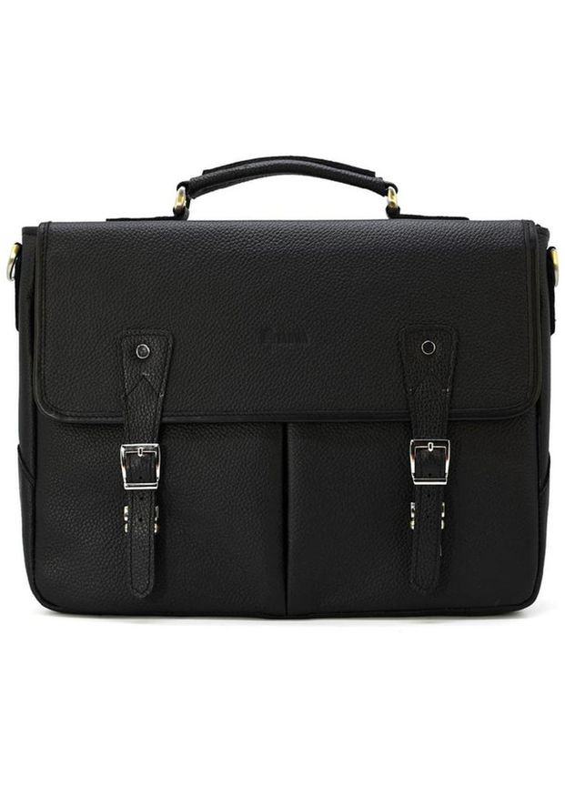 Сумка мужская кожаная портфель в дорогу планшет для документов А4 для телефона Черный 34226 TARWA (331861739)