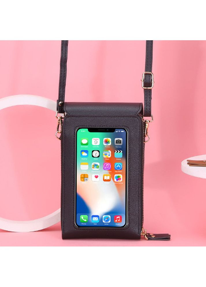 Женская сумочка через плечо Phone Purse, Черная/Сумка клатч/ Сумка для телефона/Кросбодиная сумка Baellerry (367060340)