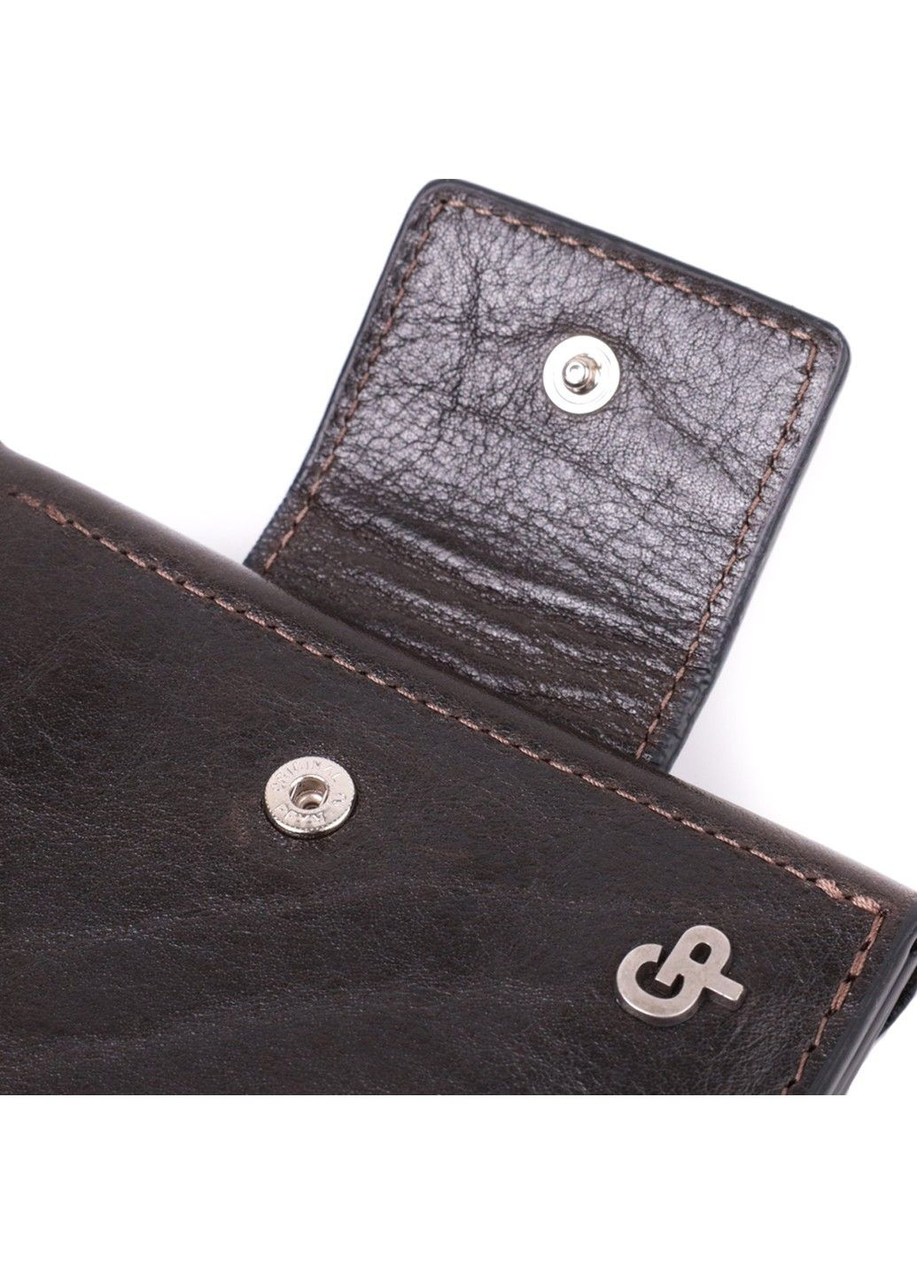 Люксовий гаманець з безліччю відділень із якісної натуральної шкіри 22574 Коричневий Grande Pelle (292849801)