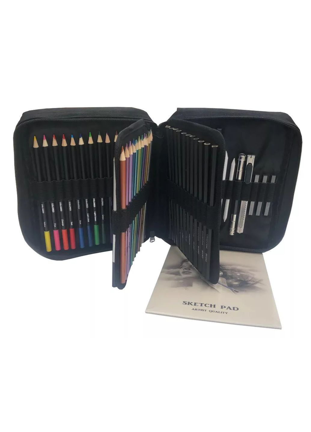 Набор для рисунка и эскизов на 73 предмета в нейлоновой сумке LOKSS (322635178)