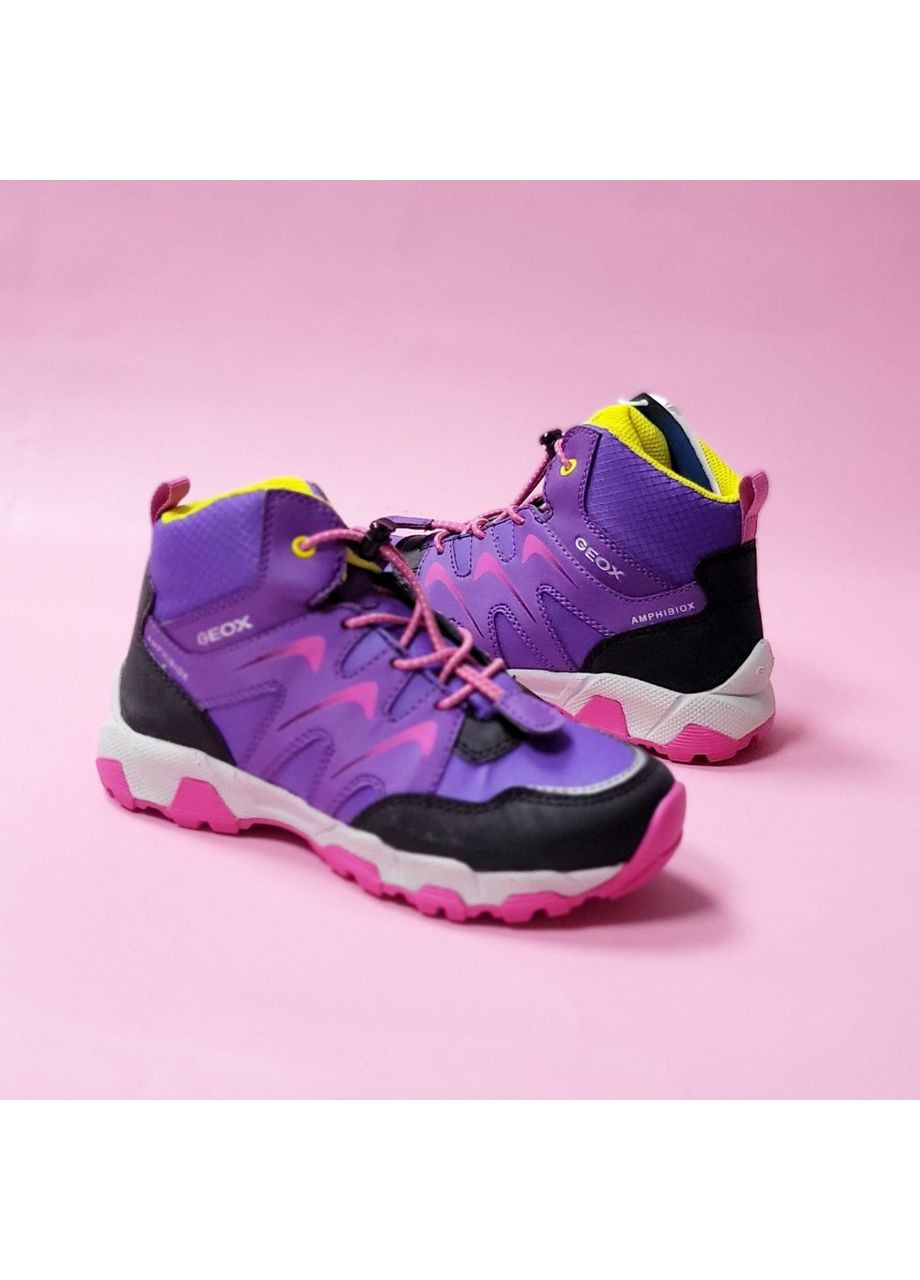 Фиолетовые демисезонные ботинки magnetar g abx Geox