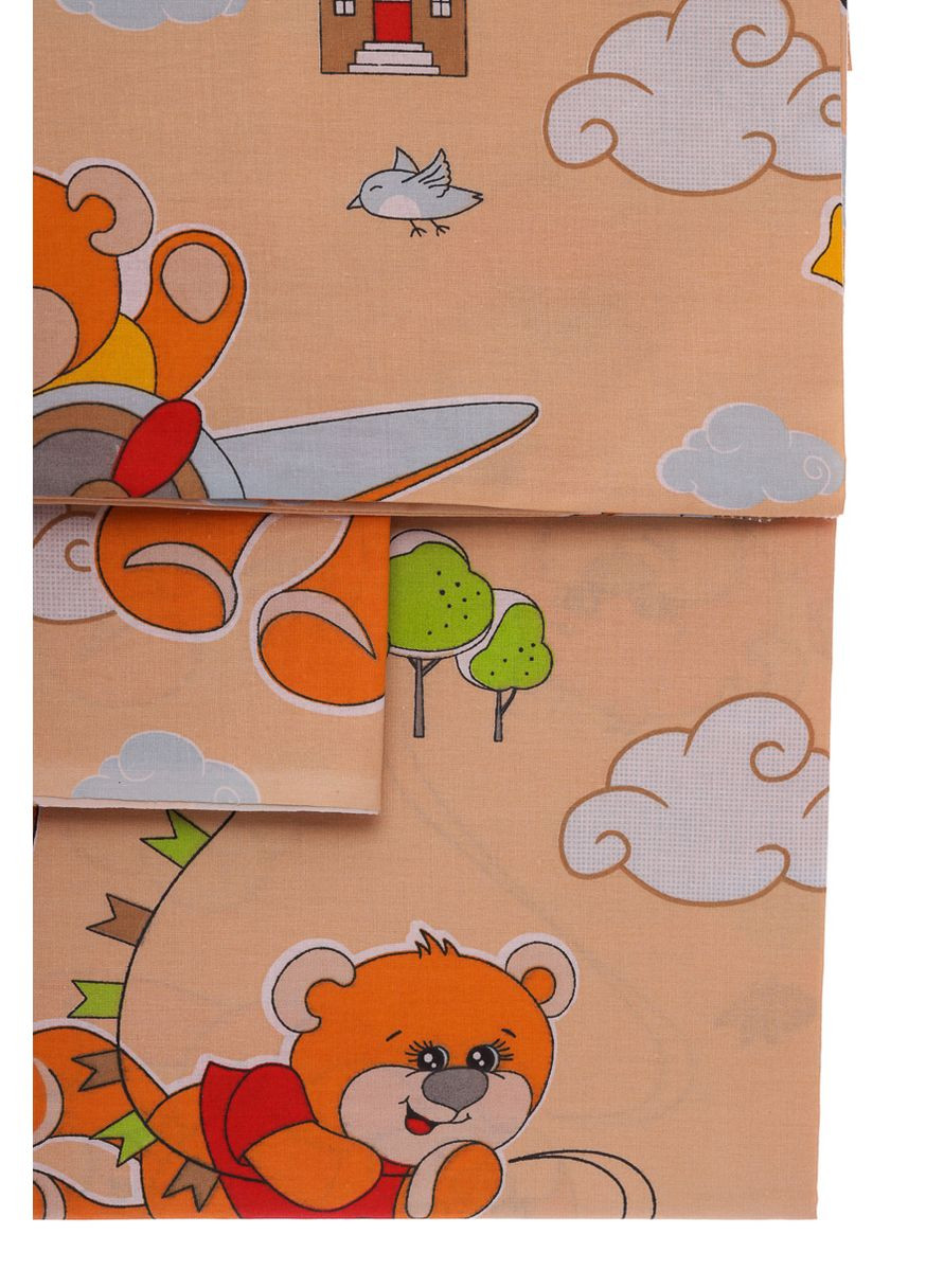 Постільна білизна бавовна з ведмедика з кульками бежева 135*100см (51273) BABYKROHA (298400348)