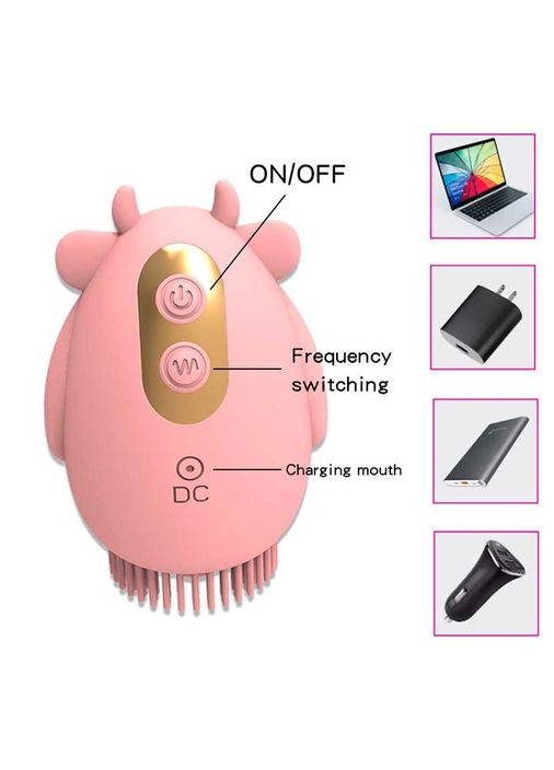 Клиторальный двусторонний вибратор-вуманайзер "Бучок" (вакуумный стимулятор) USB - Розовый - Вибраторы Drive No Brand (322400068)