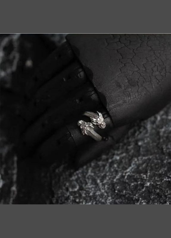 Кольцо дракон перстень в виде Древнего дракона Firt серебристый р регулируемый Fashion Jewelry (285814500)