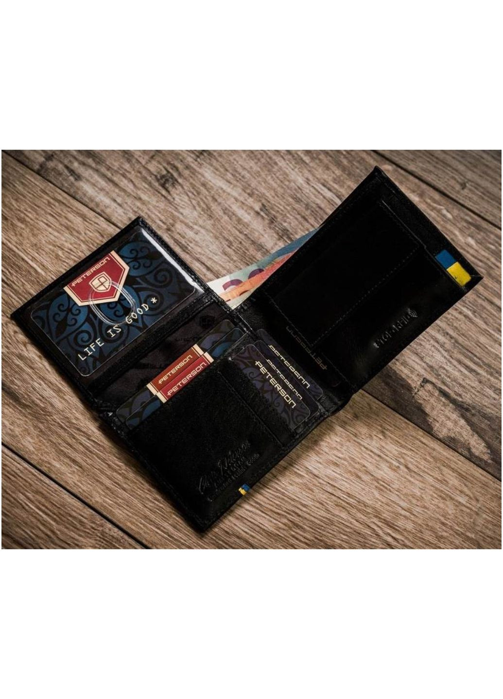 Кожаное мужское портмоне Peterson (302243945)