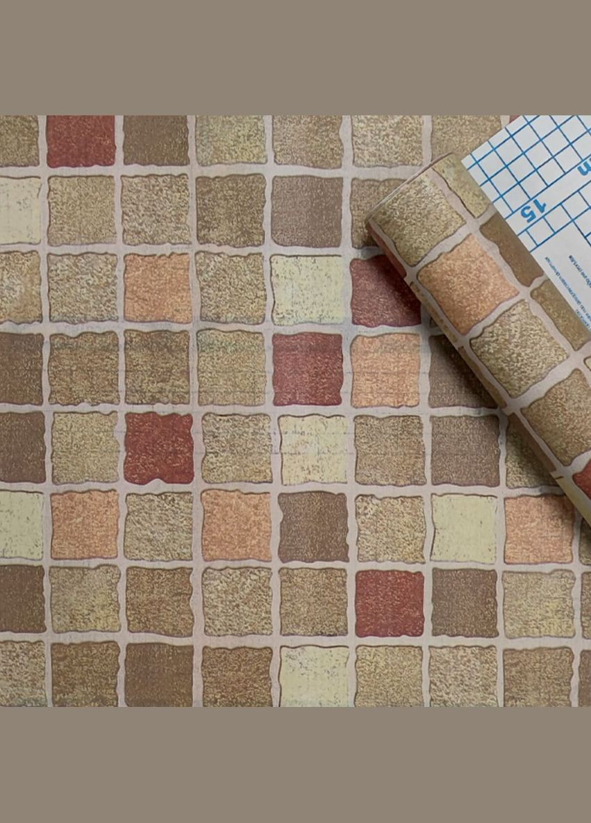 Самоклеящаяся пленка красная мозаика 0,45х10м (103661) Sticker Wall (298285207)