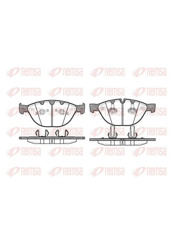 Колодки тормозные дисковые ПЕРЕДН BMW 5 (E60) 3.0 2001.12-2010.03 RS 0958.10 Remsa (354337198)