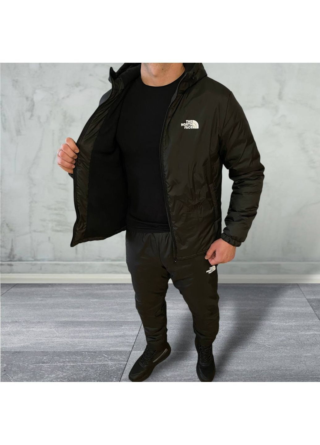 Зимний спортивный мужской костюм из плащевки No Brand (371133853)