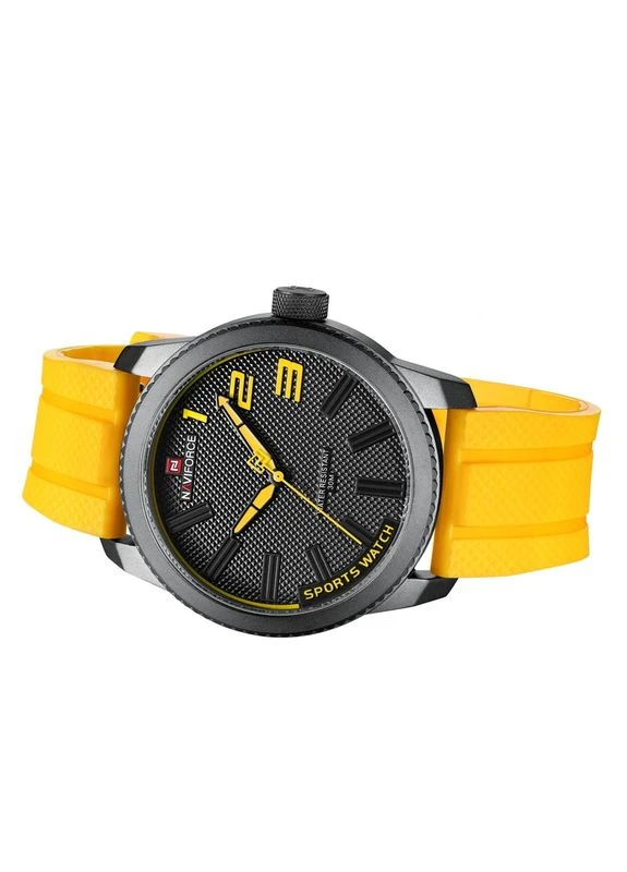 Мужские спортивные часы Kvantum Black Steel, 2 ремешка Naviforce (385331251)