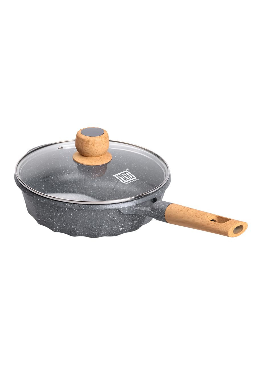 Сотейник алюмінієвий 2,7 л з антипригарним покриттям, сірий MGC (322771262)