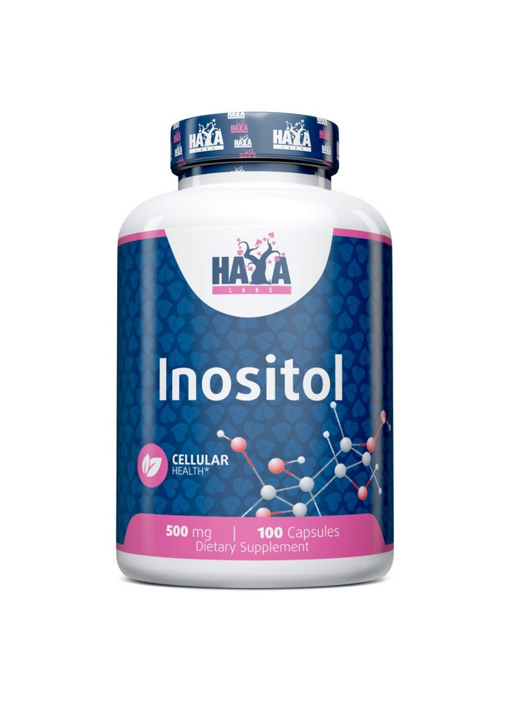 Вітаміни та мінерали Inositol 500 mg, 100 капсул Haya Labs (293417380)