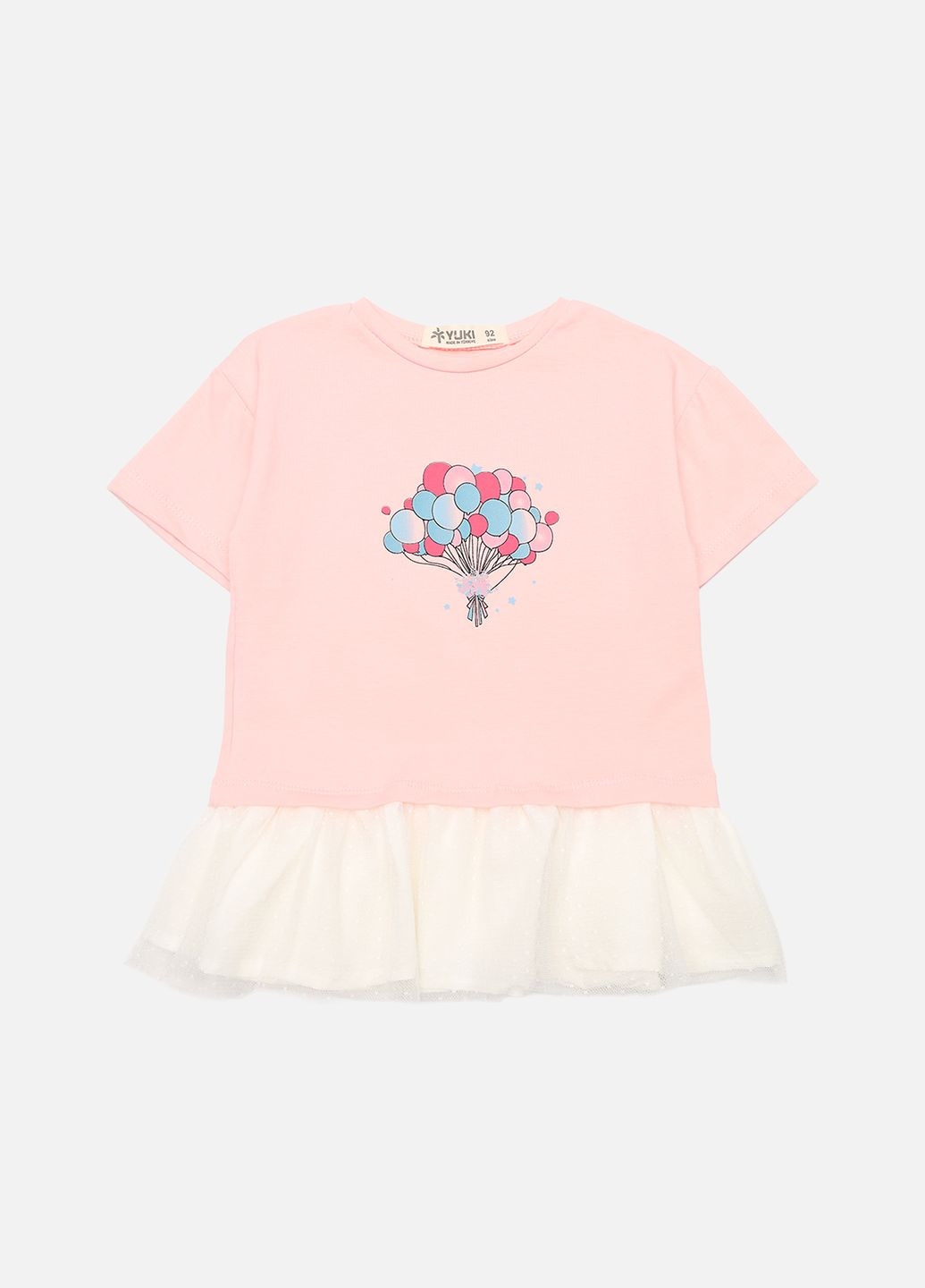 Светло-розовое платье приталенное для девочки цвет светло-розовый цб-00277570 Yuki (332163273)