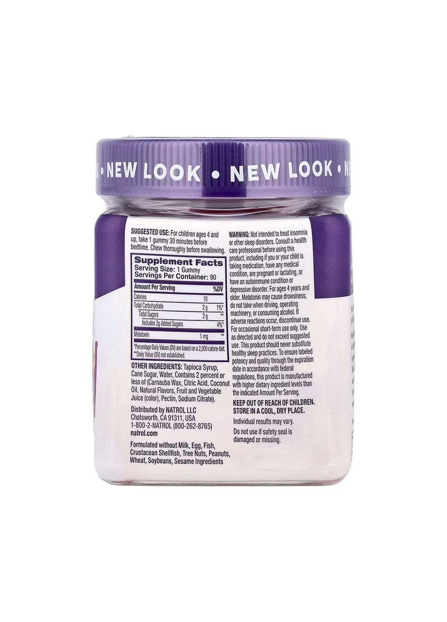 Kids Melatonin 1mg - 90 gummies Natrol (369399293)