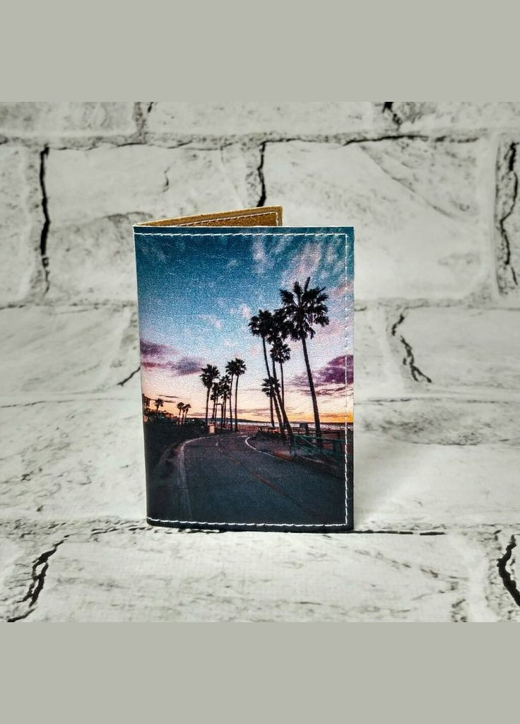 Обложка для ID паспорта Пальмы обложка на пластиковый паспорт права 6,5х9,3 см No Brand (325428495)