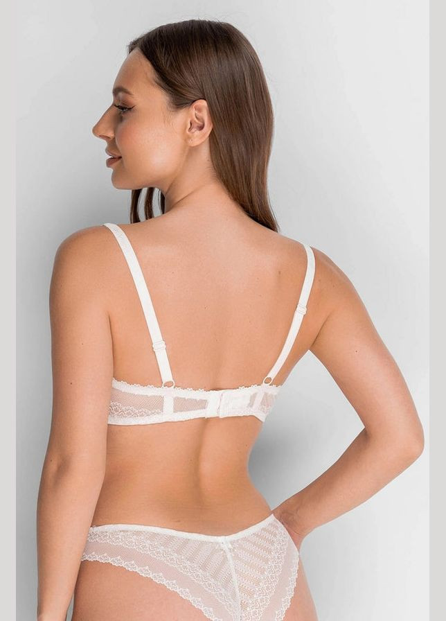 Кремовый топ мягкий бюстгальтер с кружевом Anabel Arto без косточек