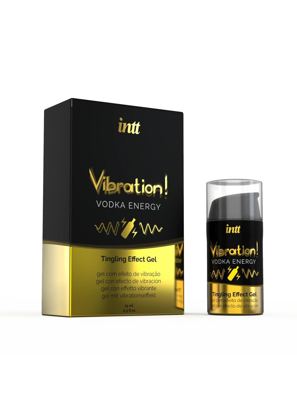 Жидкий вибратор Vibration Vodka (15 мл), густой гель, вкусный, действует до 30 минут Intt (289873199)