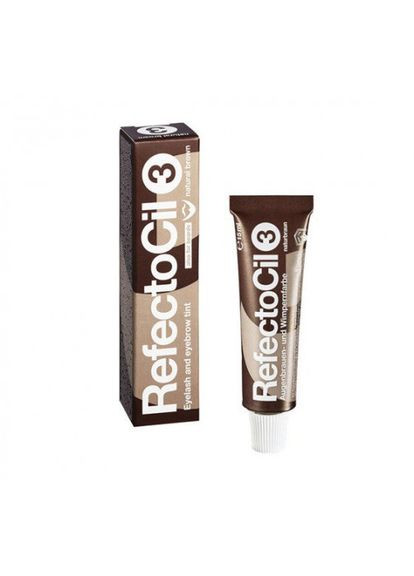Фарба для брів і вій 3 Коричнева 15 мл RefectoCil (299317243)