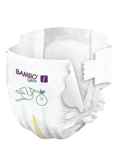 Еко Підгузки на липучках Nature 1 (2-4 кг), 22 шт. Bambo 1000019251 (366578359)
