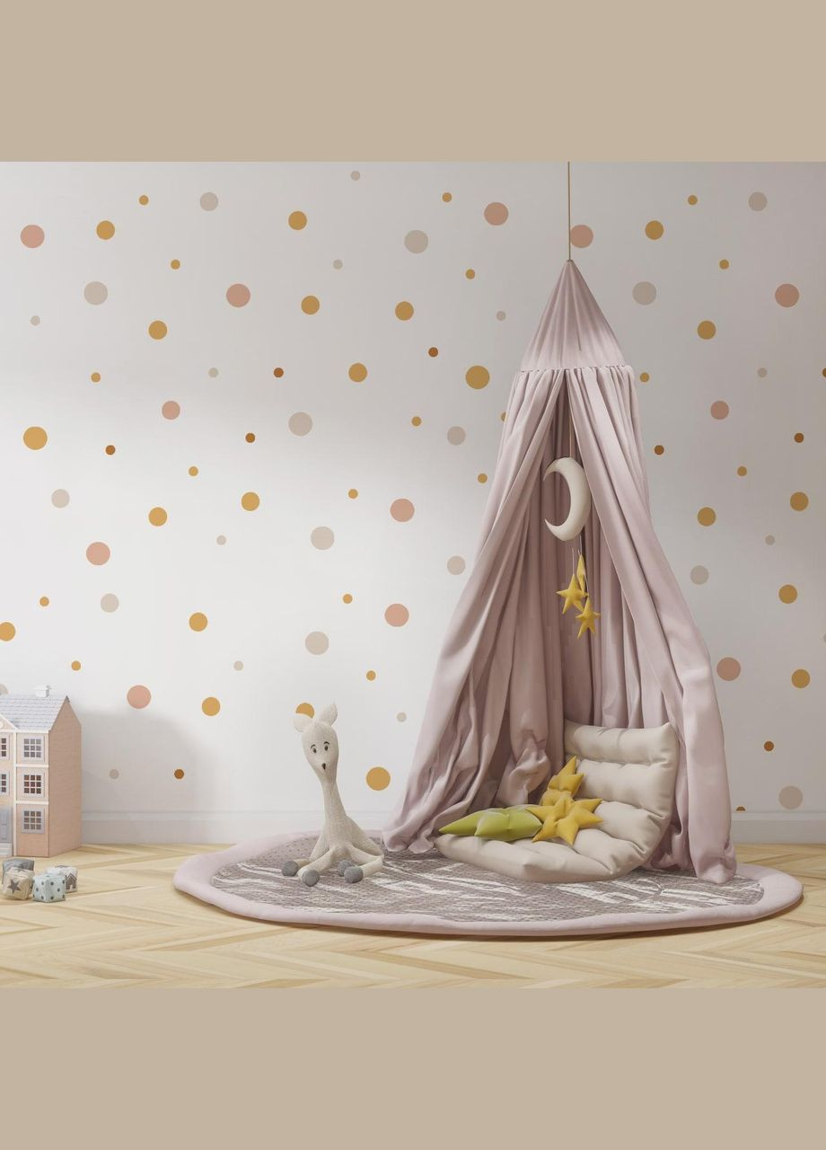 Вінілова інтер'єрна на стіну, шпалери та інші поверхні "Кружки різного розміру" з 120х80 Кавун наклейка (316189522)