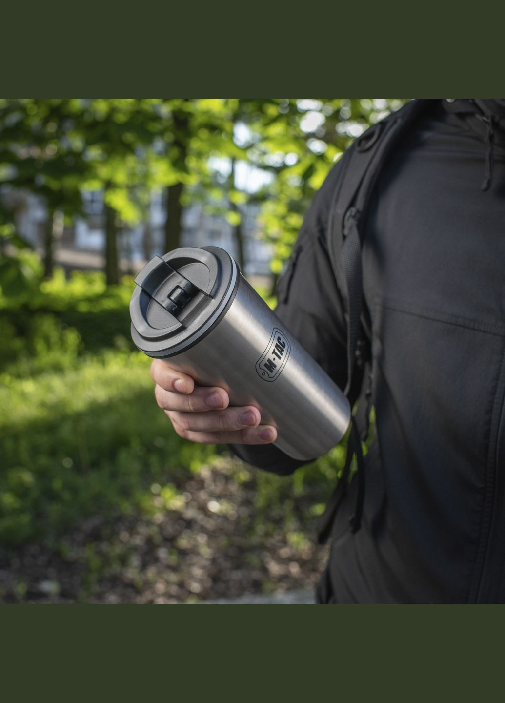 Термокружка з клапаном 450 мл нерж. M-TAC (337142199)