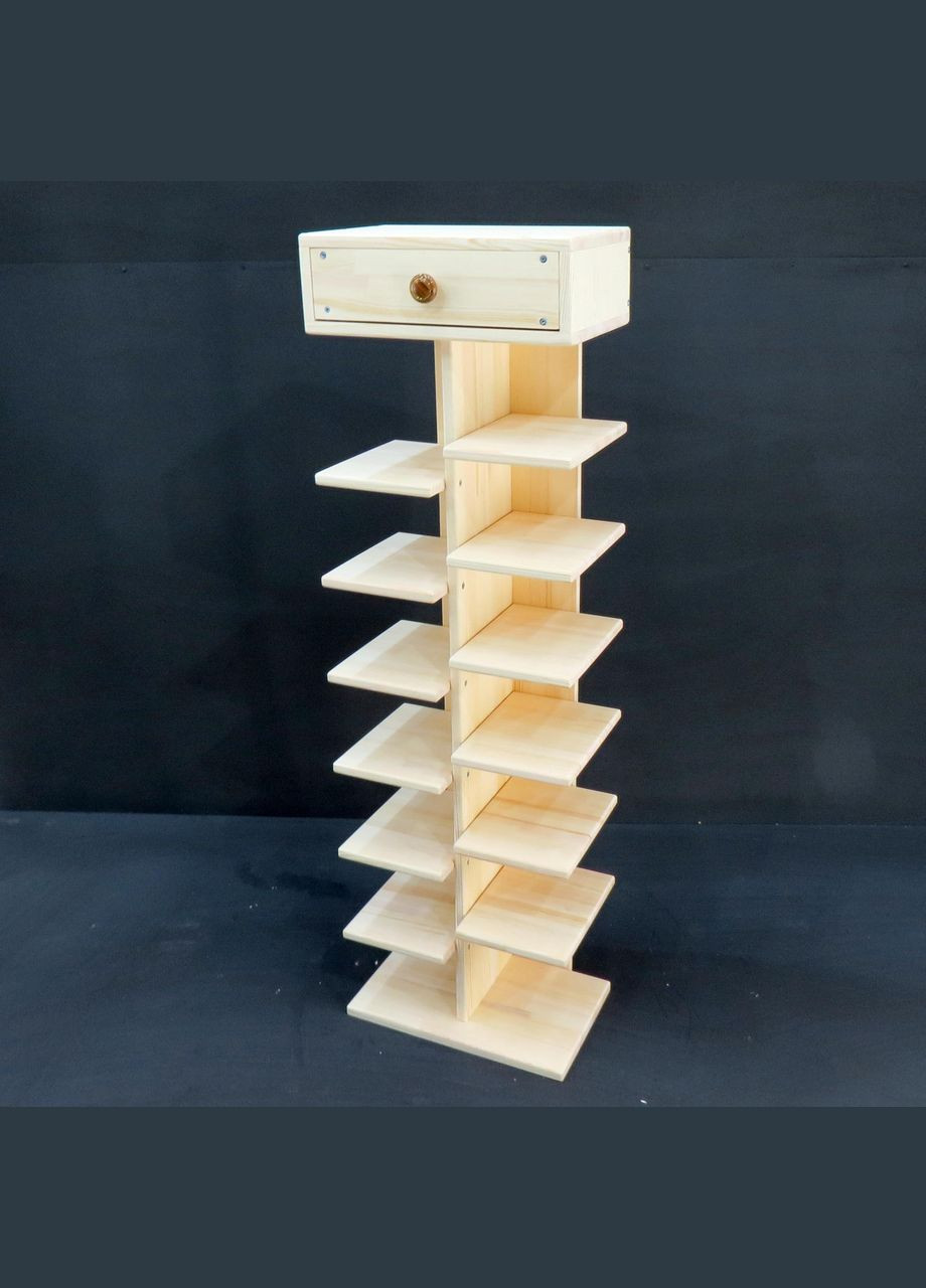 Полиця для взуття з дерева Бівіо 14 бланже (ПДО-145301) No Brand (327847021)